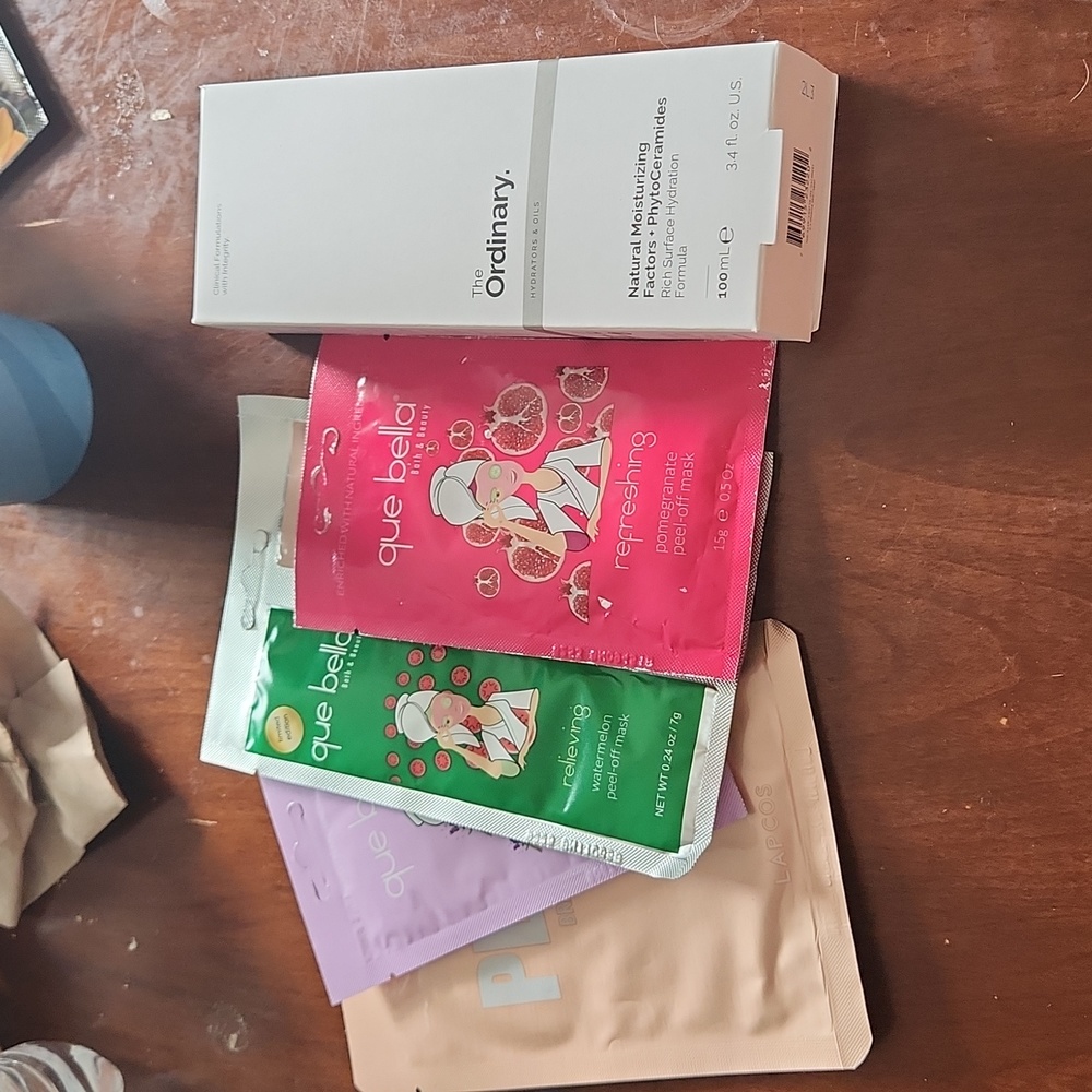 Ordinary and face masks. Brand new
